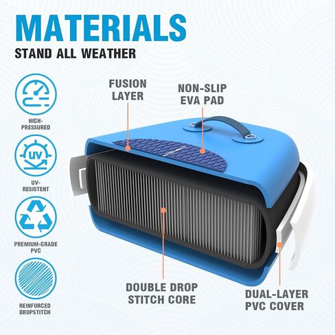 FunWater Inflatable Paddle Board SUP Stand Up Paddle Board for All Skill Levels Included ISUP, Paddle, Fins and Valve Adapters in Kuwait