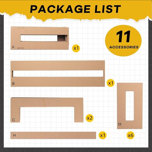 Court Stencil Kit Marking Stencil Kit Court Marking Kit Corrugated Cardboard for Gym Asphalt Concrete Driveway Home and Local Park No Paint Included (Basketball Foul Line) in Saudi Arabia