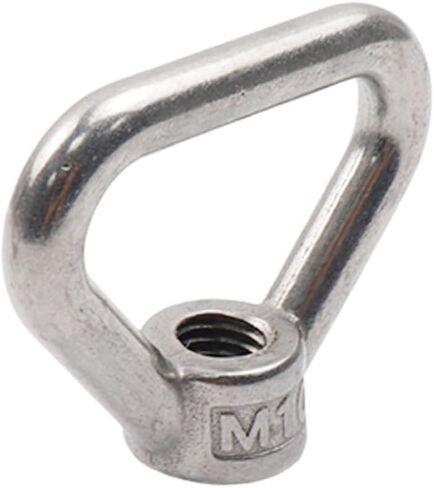 Antrader M10 Lifting Eye Nut Ring Triangle Shape Thread Eye Nut 304 Stainless Steel Eye Nut M10 Triangle Ring Shape Lifting Eye Nut Set Pack of 2 in Saudi Arabia