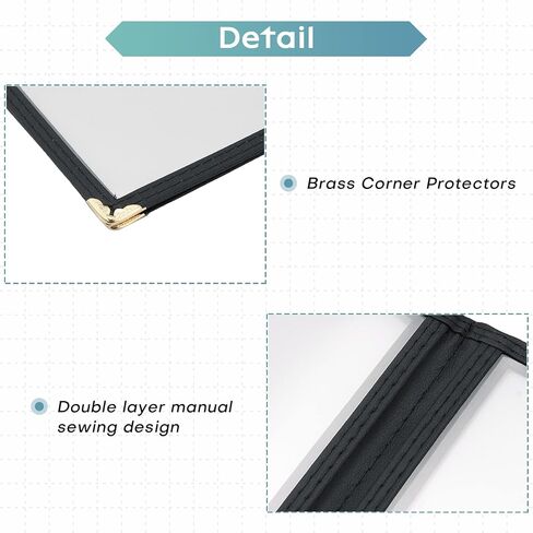 8.5 x 11 Inch Menu Covers, 10 Pack 4 Page 8 View Menu Sleeves Clear View Menu Holder for Kitchen, Restaurant Supplies, Drink, Wine Menu in Kuwait
