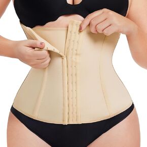MERYOSZ Waist Trainer Corset Zipper Tummy Control Shapewear Breathable Waist Cincher for Women Body Shaper Sport Girdle