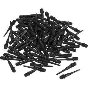 PATIKIL Plastic Dart Tips, 30 Pack 2BA Thread Soft Dart Tips Plastic Tip Soft Tip Dart Accessories, Black
