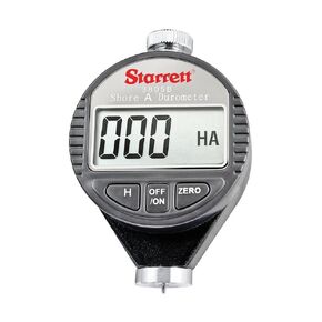 Starrett Digital Durometer, Shore A Scale, 0-100 HSA, LED Display, Simple Control, Auto Hold, Accurate & Repetitive - 3805B