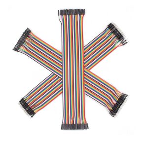 Multicolored Breadboard Jumper Wire Dupont Kit for Arduino, Raspberry Pi (120 Wires - 20CM - 8INCH)