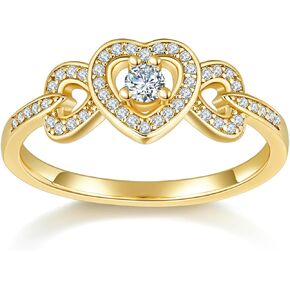 MINDDHA Love Infinity 925 Sterling Silver Rings - Pure Silver Eternity Band with CZ - Love Rings For Women - Stylish Sterling Silver Rings for Gifting - Promise Ring - Engagement Ring - Silver Band Ring For Wedding, 1.5mm Size 4-12