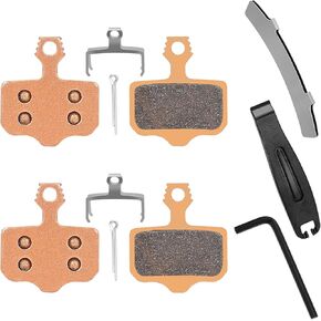 2 Pairs Sintered Metal Ebike Bike Brake Pads,Compatible with Sram Brake Pads Avid ELIXIR E1 E3 E5 E7 E9 ER CR XO XX DB1 DB3 DB5, Scooter MTB Disc Brake Pads Compatible with NUTT Brake Pads with Tools
