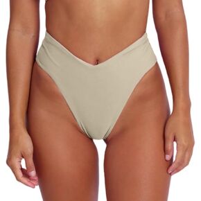geluboao Women's Bikini Bottom Sexy V Cut High Cut Swimsuit High Waisted Bathing Suit Bottoms