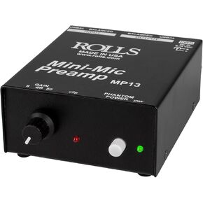 rolls Mini Microphone Preamp, Black (MP13)