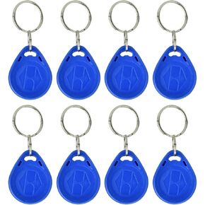 125Khz RFID Proximity ID Card,Token Tags Key Fobs Keychains RFID Proximity Card Key RFID Access Control Keyfobs for Door Electric Lock System (Blue, 100 PCS) (ID card)
