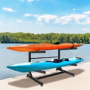 Kayak Storage Rack 3-tier/2-tier, Kayak Rack Heavy Duty, Storage Rack for Standup Paddleboard, Surfboard, Kayak, Freestanding