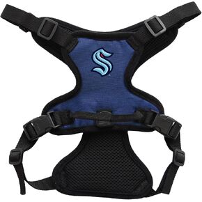Littlearth Unisex-Adult NHL Seattle Kraken Front Clip Pet Harness, Team Color, Medium