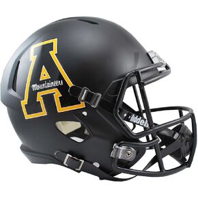 NCAA Appalachian State Mountaineers Full Size Speed Replica Helmet, Black, Medium