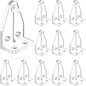 12 Pieces 1 Inch Hold Down Brackets Clear Plastic Blinds Hooks Blind Holder Replacements for 1 Inch Mini Horizontal Blinds Shades Windows Doors