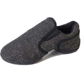 Skazz by Sansha Unisex-Child Studio Exercise Sneakers Slip on Dance Shimmery Canvas Split-Sole Mulan (US 2 / Skazz J M)