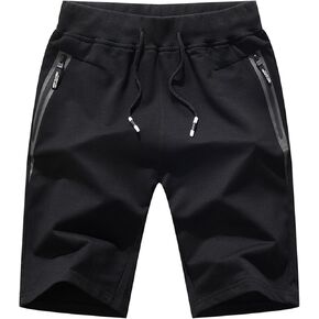 Boy's Fashion Shorts Casual Summer Stretch Fit Elastic Waist Shorts with Zipper Pockets in Kuwait