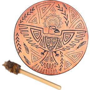 Shaman Drum 10 Inch Handmade Shamanic Drum Hand Drum With Drum Stick Tree of Life Sound Healing Tool For Spiritual Music, Reflection Meditation(Tree of Life)