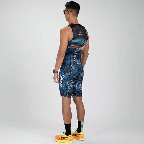 Zoot Men’s LTD Tri Aero SLVS FZ Racesuit, Sleeveless Aerodynamic Cycle Swim Bike Run Tri Suit with Chamois, Pockets, UPF 50+ in Saudi Arabia