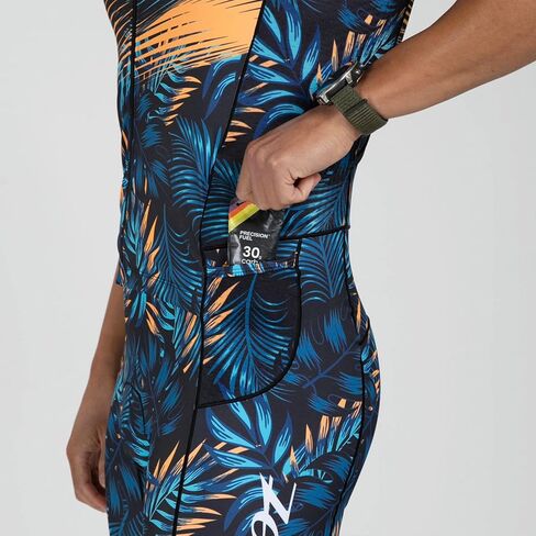 Zoot Men’s LTD Tri Aero SLVS FZ Racesuit, Sleeveless Aerodynamic Cycle Swim Bike Run Tri Suit with Chamois, Pockets, UPF 50+ in Saudi Arabia