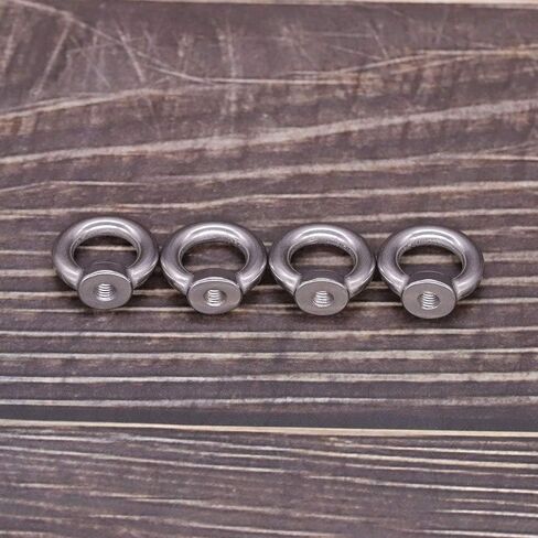 M3-0.5 (20 pcs) Ring Shape Lifting Eye Nut 304 Stainless Steel Threaded Nuts, Female Lifting Eye Nut, Bright Finish in Saudi Arabia