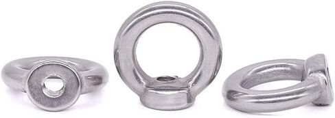 M3-0.5 (20 pcs) Ring Shape Lifting Eye Nut 304 Stainless Steel Threaded Nuts, Female Lifting Eye Nut, Bright Finish in Saudi Arabia