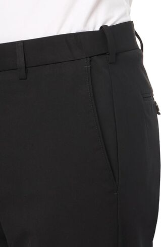 Savane Men's Performance Gabardine Dress Pant With Expandable Waistband, Flat Front No Iron Stretch Fabric in Saudi Arabia