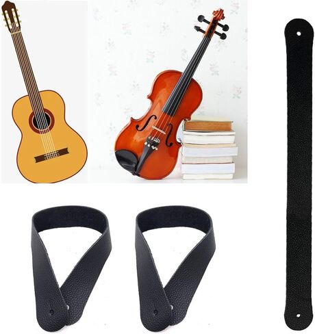 3Pcs Leather Violin Guitar Wall Hanger Strap for Home Studio Music Room Decor Display String Instrument Accessories in Saudi Arabia