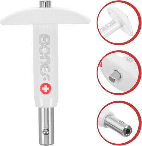 PRETYZOOM مزيل لوح التزلج محور السكوتر وظيفة عجلة التفكيك والهدم القابلة للفصل، أداة سحب تحمل صغيرة للتزلج، أداة خطف الضغط، سائق العظام البيضاء، ملكة جمال الفولاذ المقاوم للصدأ in Kuwait