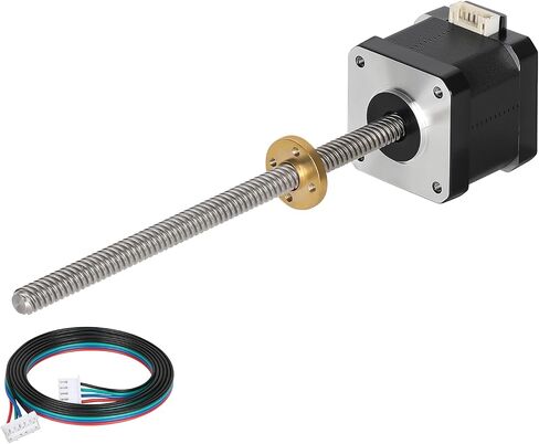 Nema 17 Lead Screw Stepper Motor 5.91in(150mm) T8 1.8 Deg High Step Angle High Torque 0.4Nm/56.64oz.in Bipolar 42x40 Motors 1.7A 2 Phase-4 Lead for 3D Printer CNC Milling Engraving Machine in Saudi Arabia