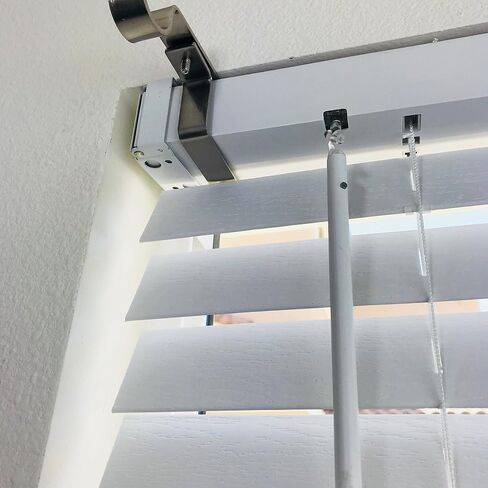 NONO Bracket XL - Inside Mounted Faux Wood Blinds Curtain Rod Bracket Attachment (Brown) in Saudi Arabia