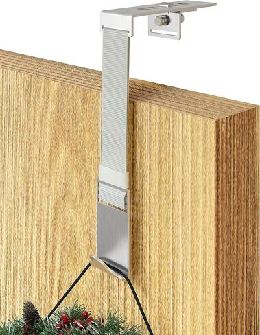 Wreath Door Hanger for Front Door Non Scratch, Adjustable Wreath Hanger for Easter Halloween Christmas Decoration, Metal Wreath Hook Over The Door Inside Outside in Saudi Arabia