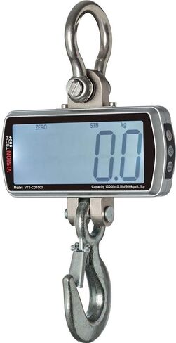 Digital Crane Scale, DCS-ER 2000lb 1000kg Heavy Duty Compact Hanging Scale LED Display for Farm Factory in Saudi Arabia