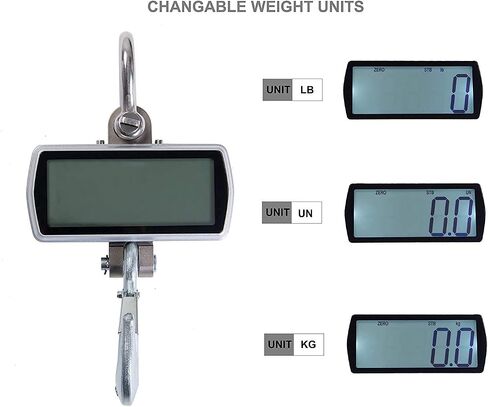 Digital Crane Scale, DCS-ER 2000lb 1000kg Heavy Duty Compact Hanging Scale LED Display for Farm Factory in Saudi Arabia