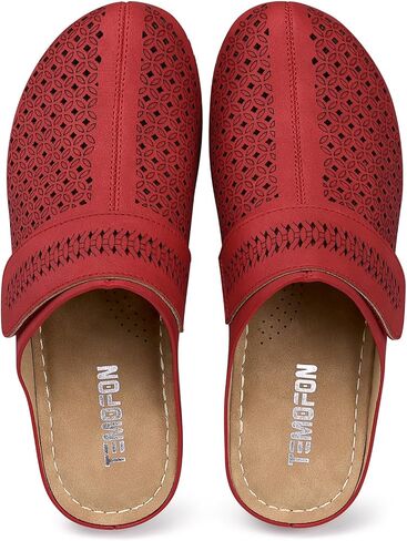TEMOFON Clogs for Women Slip on Mules: Comfortable Soft Garden Clogs Footbed Dressy Platform Sandals in Saudi Arabia