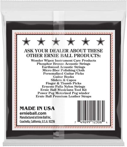 Ernie Ball 5-String Light Stainless Steel Banjo Strings, 9-9 Gauge (P02312) in Saudi Arabia