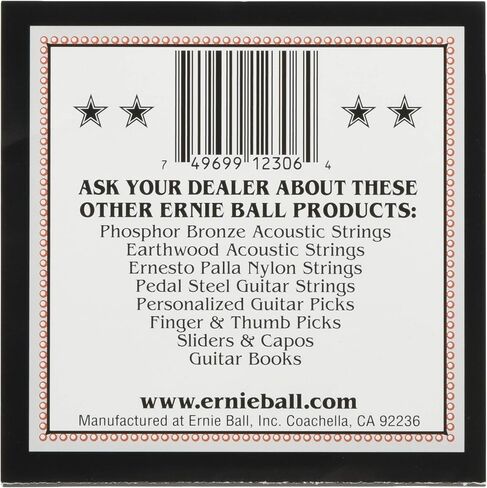 Ernie Ball 5-String Light Stainless Steel Banjo Strings, 9-9 Gauge (P02312) in Saudi Arabia