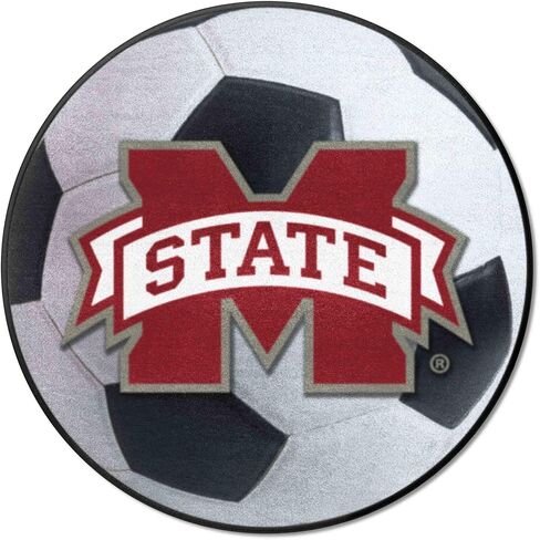 FANMATS 2096 Mississippi State Bulldogs Baseball Shaped Accent Rug - 27in. Diameter in Saudi Arabia