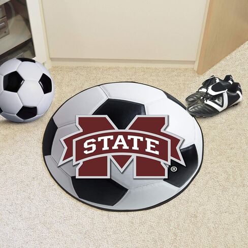 FANMATS 2096 Mississippi State Bulldogs Baseball Shaped Accent Rug - 27in. Diameter in Saudi Arabia