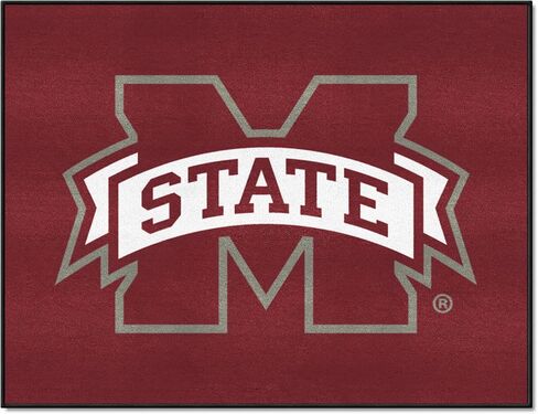 FANMATS 2096 Mississippi State Bulldogs Baseball Shaped Accent Rug - 27in. Diameter in Saudi Arabia
