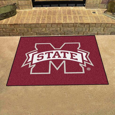FANMATS 2096 Mississippi State Bulldogs Baseball Shaped Accent Rug - 27in. Diameter in Saudi Arabia