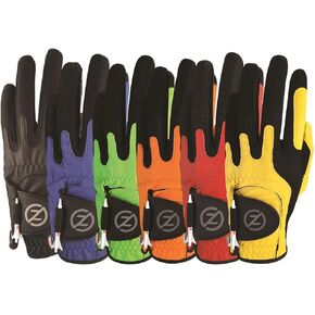Zero Friction Men's Compression-Fit Synthetic Golf Glove, Universal Fit One Size