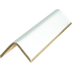 Aviditi Fibreboard Heavy Duty Edge Protectors, 3" x 3" x 24", Thickness .225", White, Use to Protect Corners of Boxes and Stabilize Shipments, Case of 60