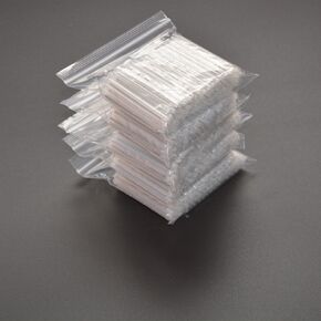 600pcs Fiber Splice Sleeves（2.6mm diam, 60mm Length） Fusion Fiber Optic Cable Heat Shrinks Tubing 304 Stainless Steel PE Clear Bare Optical Fiber Fusion Pipe hot melt Protection Tubes