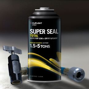 Cliplight Super Seal Total 972KIT Leak Repair Kit, Permanently Seals and Prevents Leaks in A/C and Refrigeration Systems from 1.5 to 5 Tons