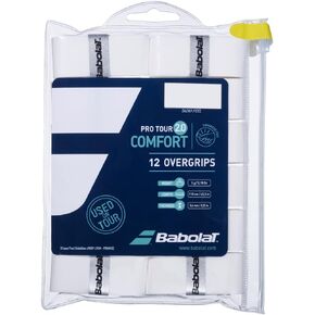Babolat Pro Tour 2.0 Comfort Overgrip White (12-Pack)