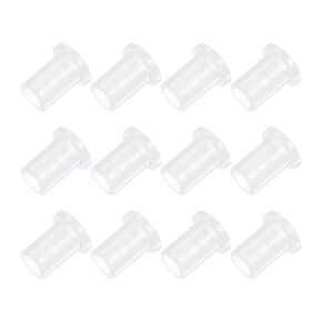 12pcs Nylon Flanged Sleeve Bearings [5mm Bore x 7.1mm OD x 11.5mm Length] Nylon Plastic Bushings for Shaft, White