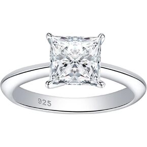 Newshe Wedding Bands for Women Engagement Anniversary Eternity Ring White Cz 925 Sterling Silver Size 5-10