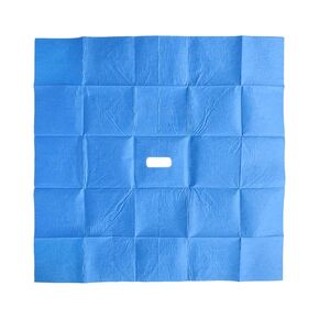 Sterile Disposable Vet Adhesive Fenestrated Surgical Drape for Pet Sterilization Surgery | Spay Surgery Neuter Surgery Fenestrated Drape 24"x24" Surgical Drape (10)
