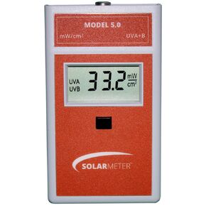 Model 5.0 Total UV, Digital UV Radiometer, Hand Held UV Meter for Curing Lamps, Eyeglasses & More, Effective UV Light Meter, Solar Light Monitor, Measures 280-400 nm from 0-199.9 mW/cm²