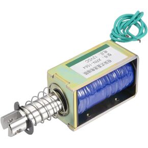 uxcell DC 12V 60N Force 10mm Stroke Pull Type Open Frame Solenoid Electromagnet XRN-1564