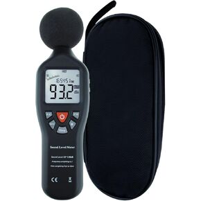 Decibel Meter Digital Sound Level Meter Professional Noise Meter High Accuracy 30dB to130dB Measuring Range with Backlight Display for Classroom, Office, Home, etc.